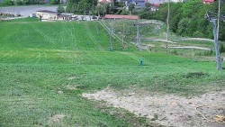 Horní část sjezdovky skiareálu Hlubočky