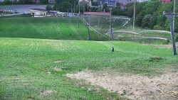Horní část sjezdovky skiareálu Hlubočky