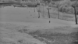 Horní část sjezdovky skiareálu Hlubočky