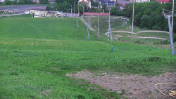 Horní část sjezdovky skiareálu Hlubočky