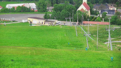 Horní část sjezdovky skiareálu Hlubočky