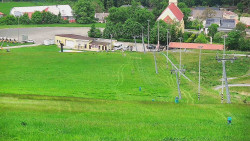 Horní část sjezdovky skiareálu Hlubočky