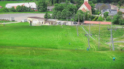 Horní část sjezdovky skiareálu Hlubočky