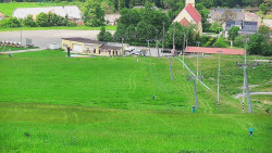 Horní část sjezdovky skiareálu Hlubočky