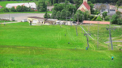 Horní část sjezdovky skiareálu Hlubočky