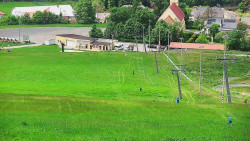 Horní část sjezdovky skiareálu Hlubočky