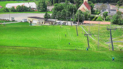 Horní část sjezdovky skiareálu Hlubočky