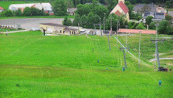 Horní část sjezdovky skiareálu Hlubočky
