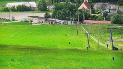 Horní část sjezdovky skiareálu Hlubočky