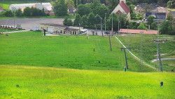 Horní část sjezdovky skiareálu Hlubočky