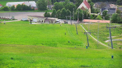 Horní část sjezdovky skiareálu Hlubočky