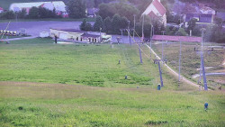 Horní část sjezdovky skiareálu Hlubočky