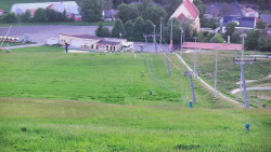 Horní část sjezdovky skiareálu Hlubočky