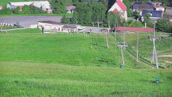 Horní část sjezdovky skiareálu Hlubočky