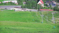 Horní část sjezdovky skiareálu Hlubočky