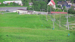 Horní část sjezdovky skiareálu Hlubočky