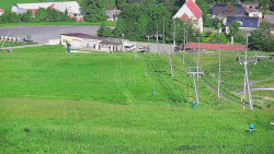 Horní část sjezdovky skiareálu Hlubočky