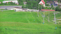 Horní část sjezdovky skiareálu Hlubočky