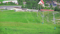 Horní část sjezdovky skiareálu Hlubočky