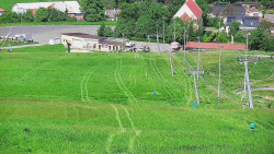 Horní část sjezdovky skiareálu Hlubočky