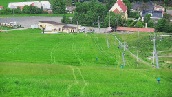 Horní část sjezdovky skiareálu Hlubočky