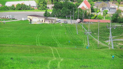 Horní část sjezdovky skiareálu Hlubočky