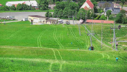 Horní část sjezdovky skiareálu Hlubočky