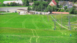 Horní část sjezdovky skiareálu Hlubočky