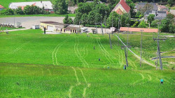 Horní část sjezdovky skiareálu Hlubočky