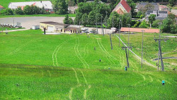 Horní část sjezdovky skiareálu Hlubočky
