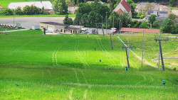 Horní část sjezdovky skiareálu Hlubočky