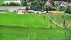 Horní část sjezdovky skiareálu Hlubočky