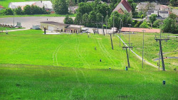 Horní část sjezdovky skiareálu Hlubočky