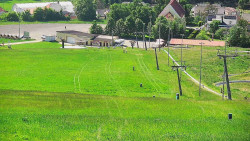 Horní část sjezdovky skiareálu Hlubočky