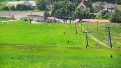 Horní část sjezdovky skiareálu Hlubočky