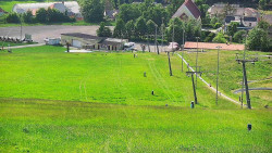 Horní část sjezdovky skiareálu Hlubočky
