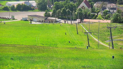 Horní část sjezdovky skiareálu Hlubočky