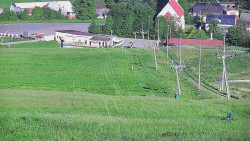 Horní část sjezdovky skiareálu Hlubočky