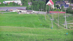Horní část sjezdovky skiareálu Hlubočky