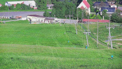 Horní část sjezdovky skiareálu Hlubočky