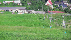 Horní část sjezdovky skiareálu Hlubočky