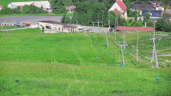 Horní část sjezdovky skiareálu Hlubočky