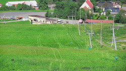 Horní část sjezdovky skiareálu Hlubočky