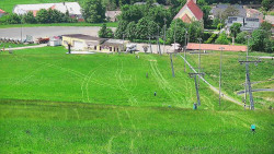 Horní část sjezdovky skiareálu Hlubočky
