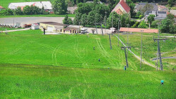 Horní část sjezdovky skiareálu Hlubočky