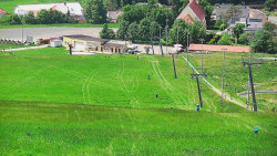 Horní část sjezdovky skiareálu Hlubočky