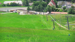 Horní část sjezdovky skiareálu Hlubočky