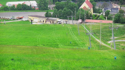 Horní část sjezdovky skiareálu Hlubočky