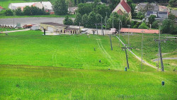 Horní část sjezdovky skiareálu Hlubočky
