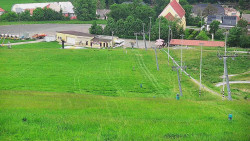 Horní část sjezdovky skiareálu Hlubočky